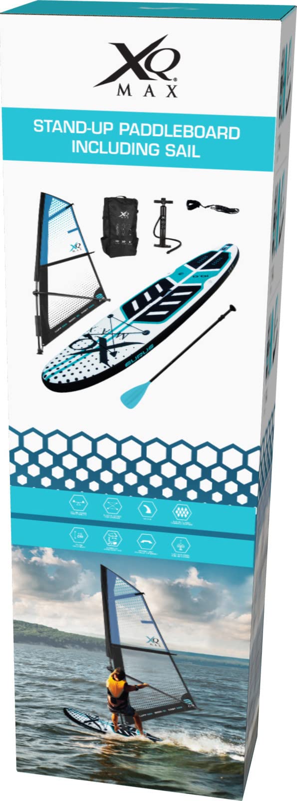 XQ max Sup Board - Extra Stabil - 305cm - Blau
