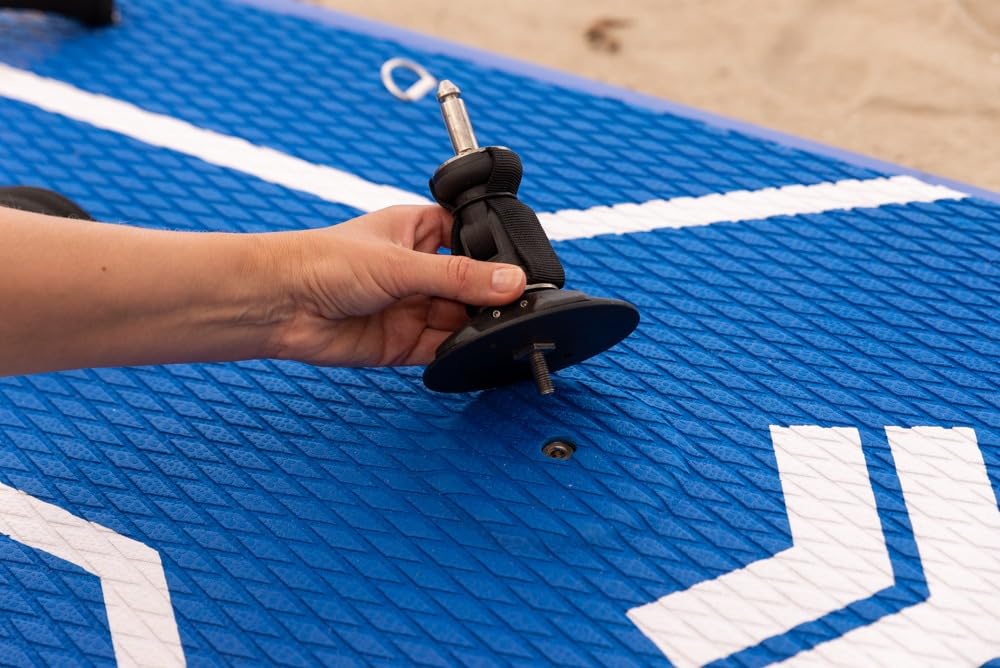 Sport Vibrations® SV-11'5" SUP Board – Surf, Windsurf, Wing & Kajak-Funktion, 4 Fußschlaufen, Gleitkante, Woven-Fusion Double Layer