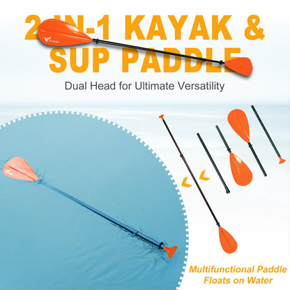Freein Aufblasbares SUP Board 335x84x15cm mit Kajaksitz & Paddel – ISUP Set für Erwachsene inkl. Pumpe & Adapter