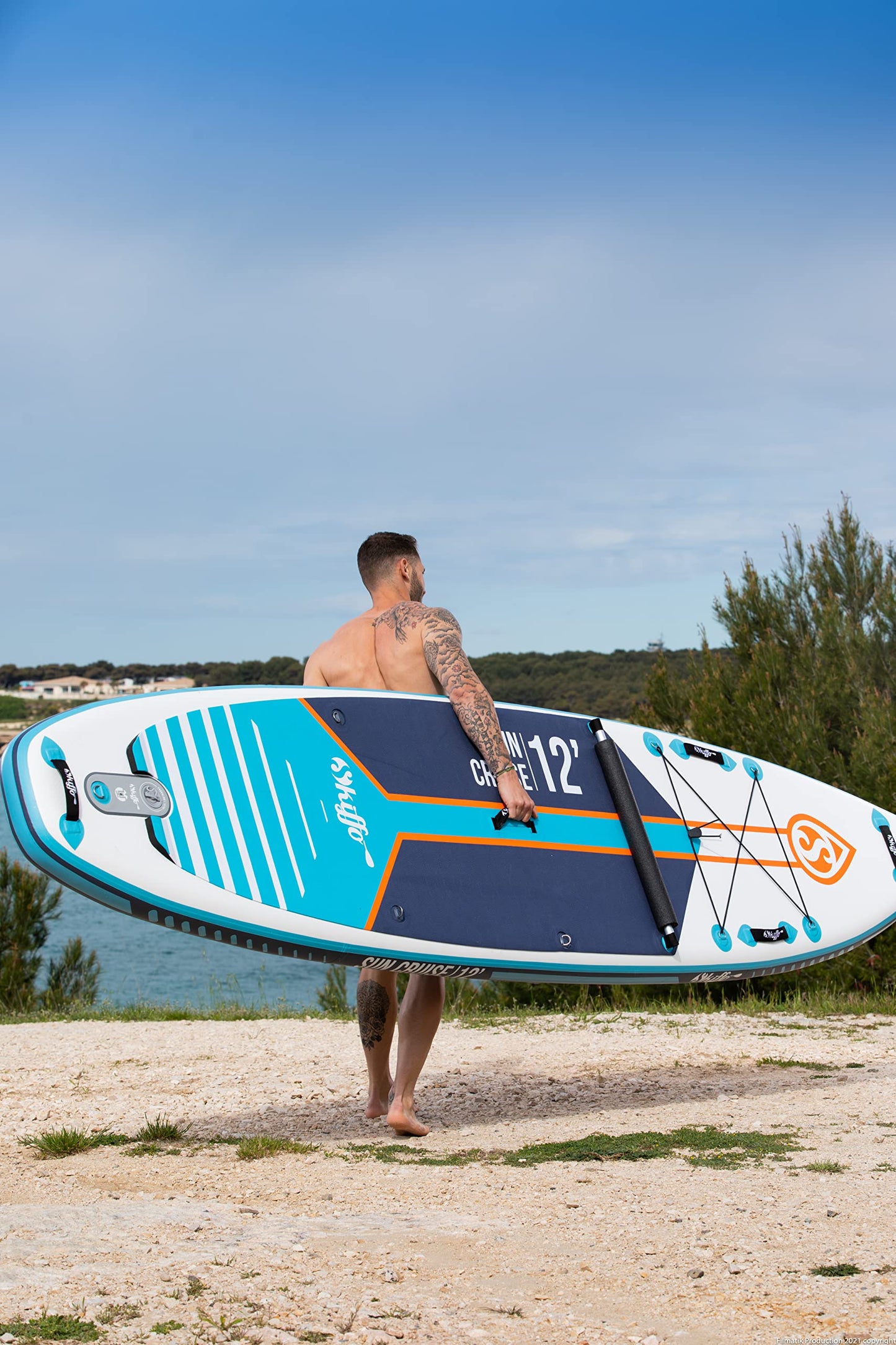 Skiffo PB-SSC120C aufblasbares SUP Stand Up Paddle, Sun Cruise 384 l, 365 x 86 x 15 cm