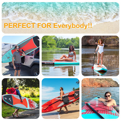 Freein Aufblasbares SUP Board 335x84x15cm mit Kajaksitz & Paddel – ISUP Set für Erwachsene inkl. Pumpe & Adapter